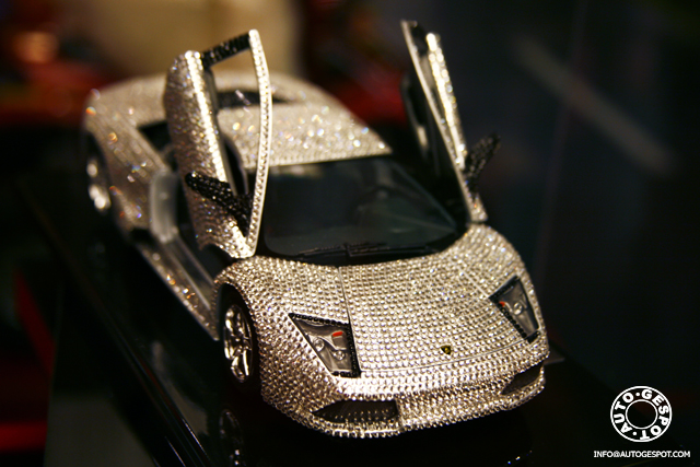 Maisto's Lamborghini Murcielago, encrusted with Swarovski crystals