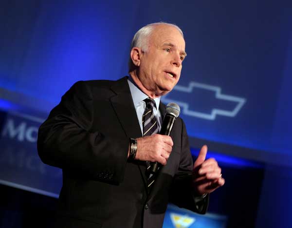 McCain at GM 7-18-05