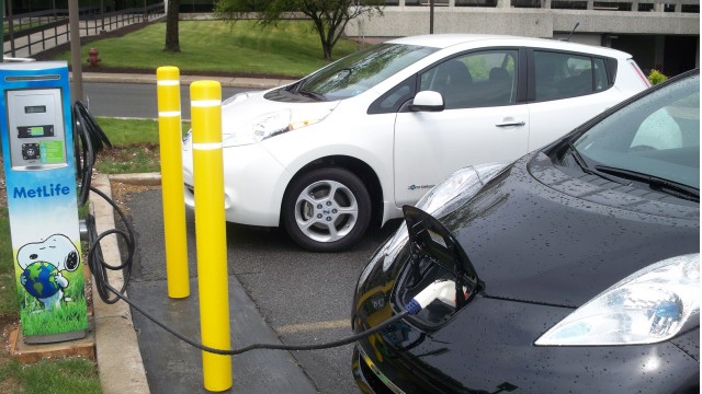 MetLife electric-car charging station for employee use - Johnstown, Pennsylvania