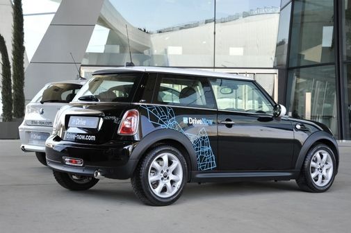 Mini and BMW 1-Series offered through BMW's DriveNow car-sharing service