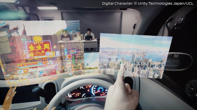 Nissan Invisible-to-Visible connectivity technology at 2019 CES