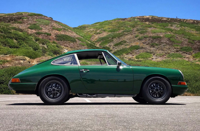 Porsche 912 electric Tesla Model S transplant, stays