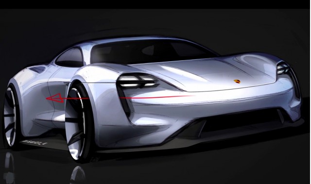 Porsche Mission E electric car concept design video