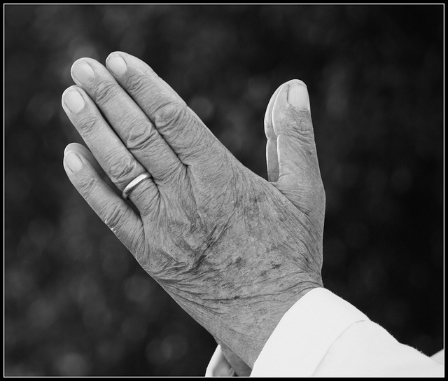 Praying hands. Image: Jan Smith