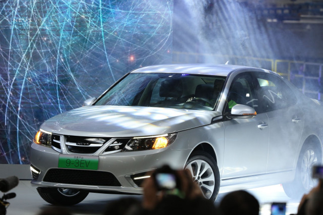 Production of first NEVS 9-3 at plant in Tianjin, China is celebrated