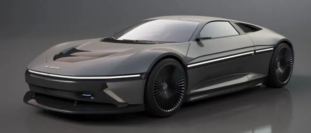 Rendering of proposed modern DeLorean from DeLorean Next Generation Motors (DNG)
