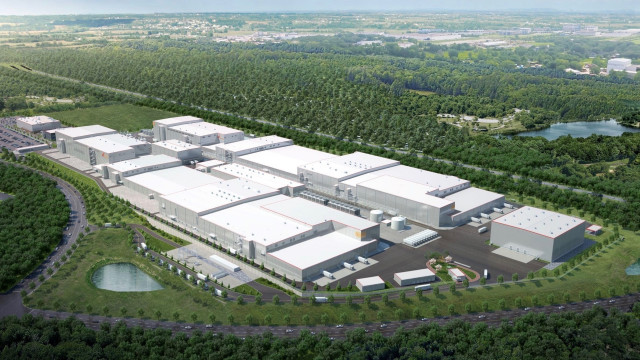 Rendering of SK Innovation battery factories in Commerce, Georgia