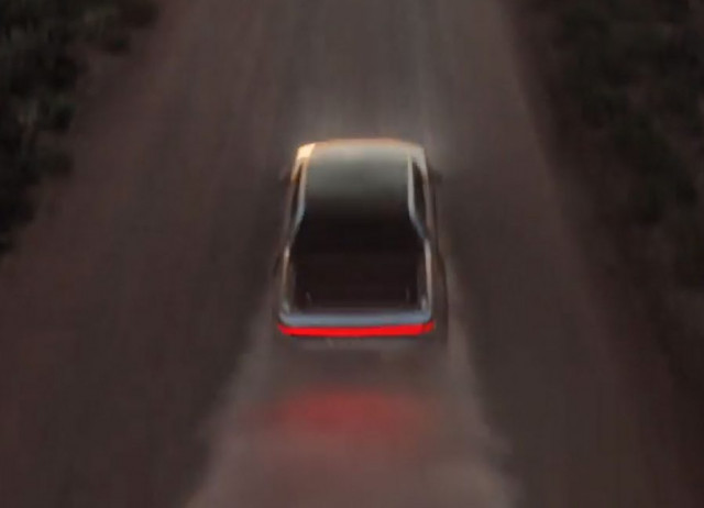 Rivian R1T electric pickup concept teaser