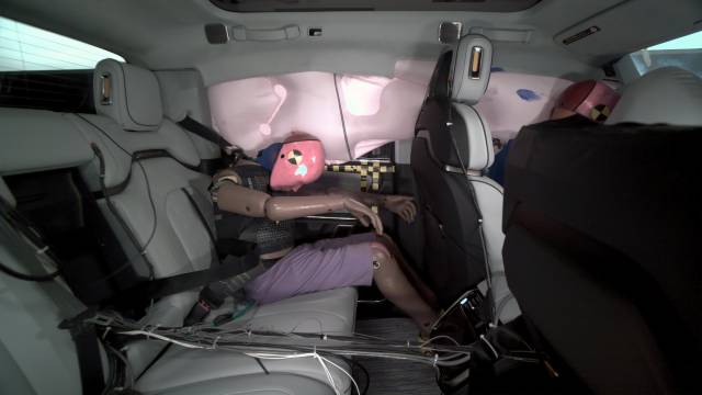 Rivian R1T crash-test results from the IIHS