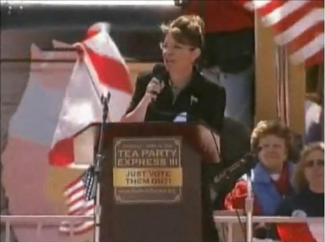 Sarah Palin speaking about Subaru drivers in Searchlight, Nevada, on March 27, 2010