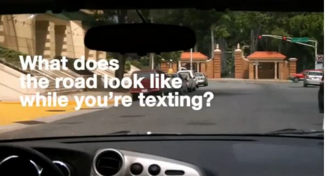 Screencap from anti-texting ad by Sajo, García & Partners, Puerto Rico