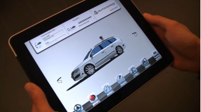 Screencap from AutoNOMOS Labs self-driving taxi