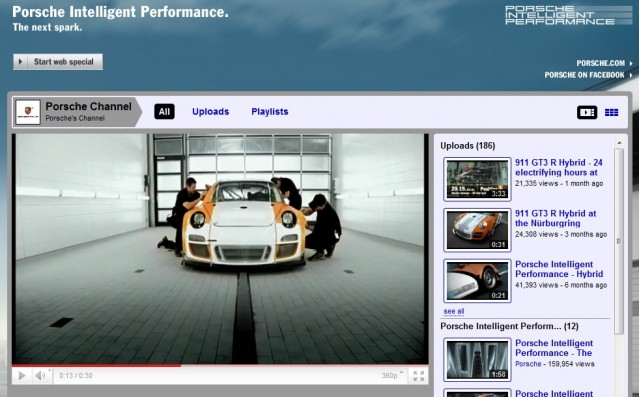 Screencap from Porsche's YouTube channel