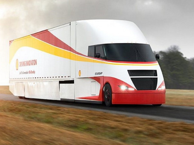 Shell Airflow Starship fuel economy record truck