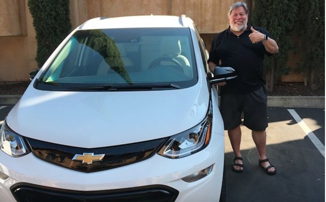 Steve Wozniak and a Chevrolet Bolt EV