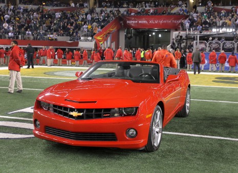 Super Bowl XLV MVP, Aaron Rodgers, received a 2011 Chevy Camaro convertible