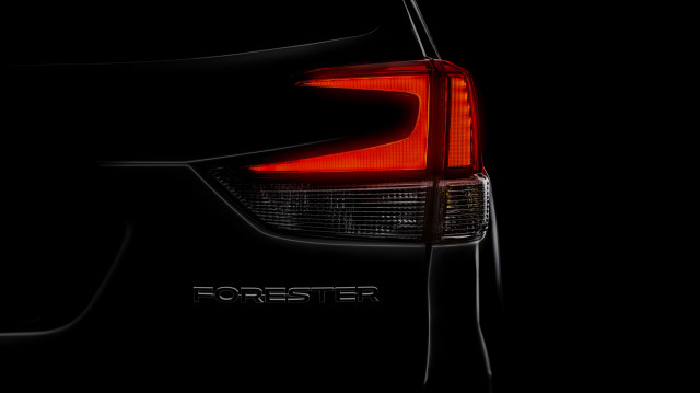 Teaser for 2019 Subaru Forester debuting at 2018 New York auto show