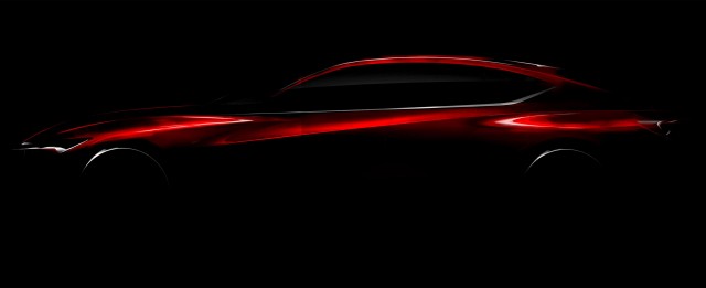 Teaser for Acura Precision concept debuting at 2016 Detroit Auto Show