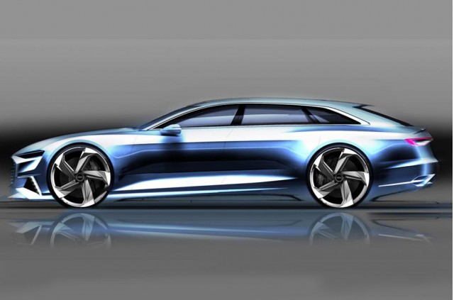 Teaser for Audi Prologue Avant concept debuting at 2015 Geneva Motor Show