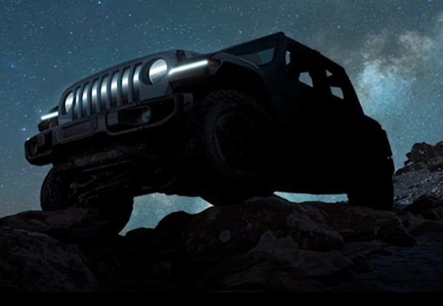 Teaser for battery-electric Jeep Wrangler concept