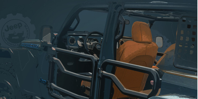 Teaser for Jeep concept debuting at 2023 Moab Easter Safari