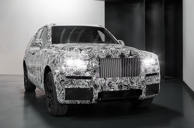 Teaser for Rolls-Royce SUV (code name Project Cullinan) debuting in 2018