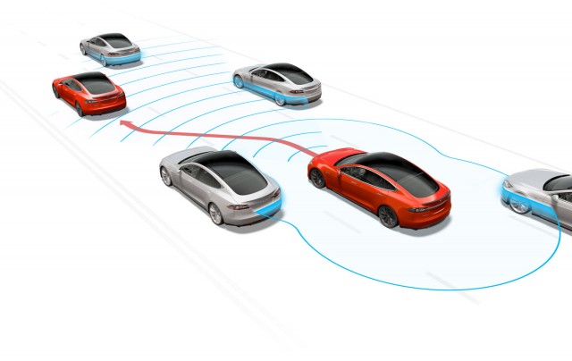 Tesla Autopilot sensor system