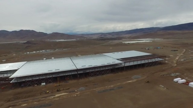 Tesla gigafactory as photographed by drone, May 17, 2015 [screen capture from YouTube video]