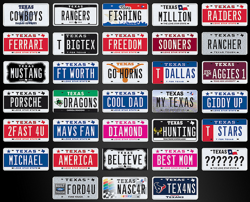Texas' MyPlates license plates auction