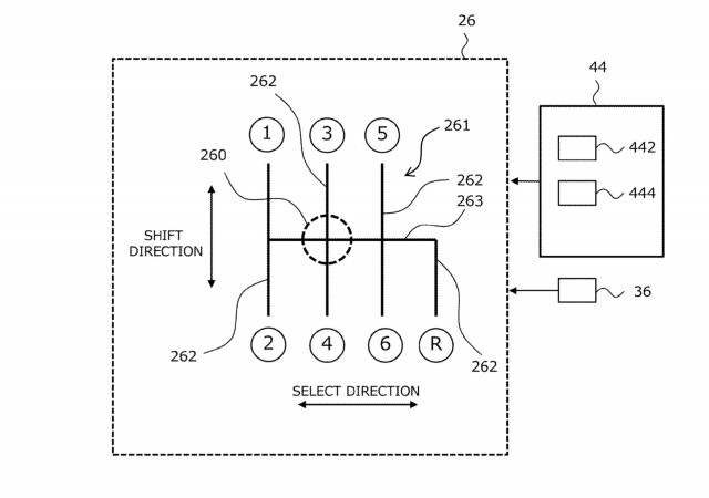 Toyota patent image of manual transmission for electric cars
