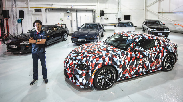   Tetsuya Tada with A90 Toyota Supra and four previous generations "width =" 640 "height =" 360 "data -width =" 1024 "data-height =" 576 "data-url =" https: //images.hgmsites .net / lrg / toyota-supra_100662738_l.jpg 