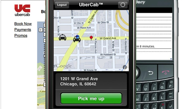 Uber luxury sedan hiring app