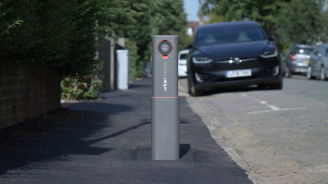 Urban Electric pop-up street-side charging hubs in Britain