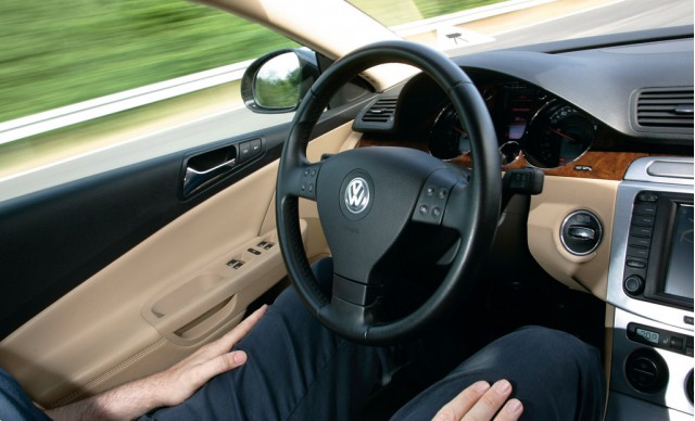 Volkswagen Temporary Auto Pilot in action