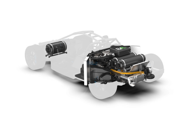 Williams Advanced Engineering EVR modular electric vehicle platform with fuel cell range extender