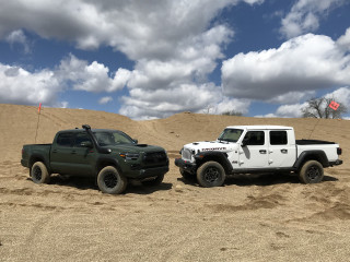 Rock of ages: 2020 Jeep Gladiator Mojave challenges the 2020 Toyota Tacoma TRD Pro in a gravel pit post thumbnail