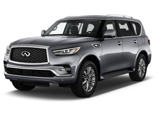 2021 INFINITI QX80 LUXE RWD Angular Front Exterior View