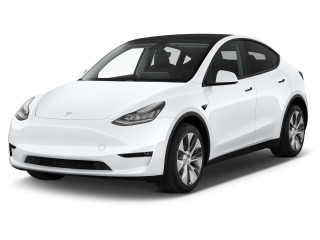 2021 Tesla Model Y Long Range AWD Angular Front Exterior View