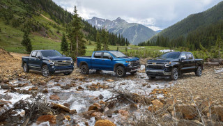 2022 Chevrolet Silverado 1500 High Country, ZR2, LT, from left to right