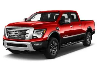 2024 Nissan Titan 4x4 Crew Cab Platinum Reserve Angular Front Exterior View