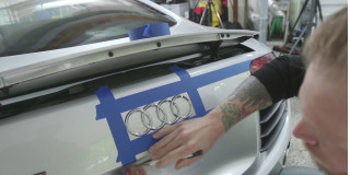 AMMO NYC wraps his Audi R8 with help from CKWrapsToronto