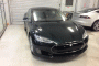 2013 Tesla Model S in Queens, NY, service center, awaiting delivery to buyer David Noland, Feb 2013