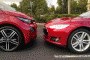 2014 BMW i3 and 2014 Tesla Model S   [photo: Tom Moloughney]