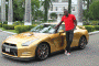 Gold Nissan GT-R for Usain Bolt
