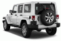 2017 Jeep Wrangler Unlimited Sahara 4x4 Angular Rear Exterior View