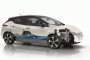 2017 Nissan Leaf showing battery pack (Source: Nissan)