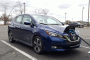 2018 Nissan Leaf with EVgo fast charger at NJ Turnpike Molly Pitcher travel plaza, Feb 2018
