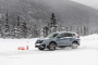 2020 Honda CR-V kicks up snow at the Winter Driving Encounter in Winter Park, CO. 