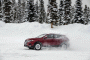 2020 Nissan Rogue Sport kicks up snow at the Winter Driving Encounter in Winter Park, CO. 