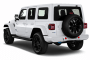 2021 Jeep Wrangler 4xe Unlimited Sahara High Altitude 4x4 Angular Rear Exterior View